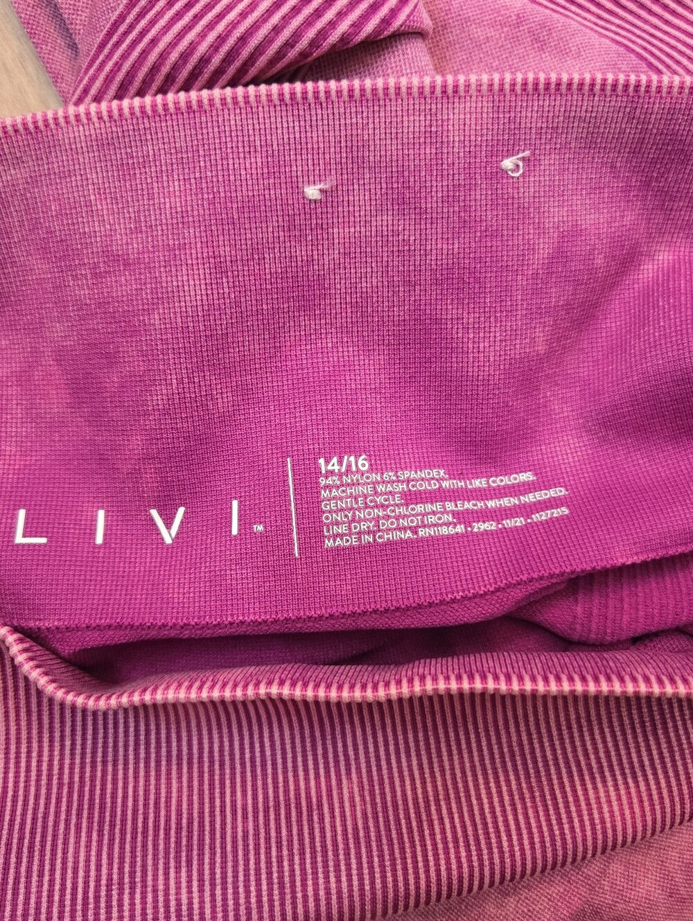 2 Pairs Livi Lane Bryant 7/8 Length High Rise Compression Leggings Tights 14/16 - Picture 8 of 8